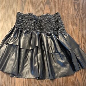 Black Ruffled kids medium girls  Skirt
